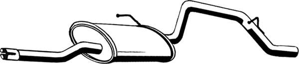 Глушитель выхлопных газов конечный