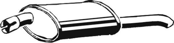 Глушитель выхлопных газов конечный