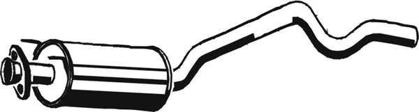 Средний глушитель выхлопных газов