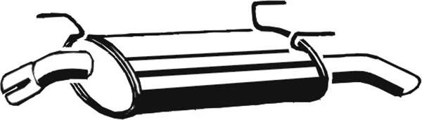 Глушитель выхлопных газов конечный