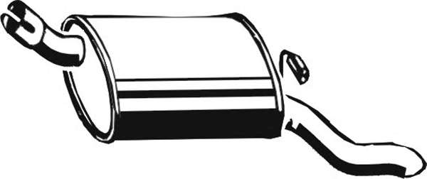 Глушитель выхлопных газов конечный