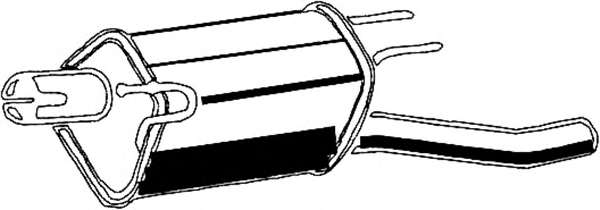 Глушитель выхлопных газов конечный