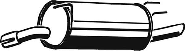 Глушитель выхлопных газов конечный