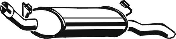 Глушитель выхлопных газов конечный