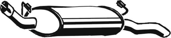 Глушитель выхлопных газов конечный