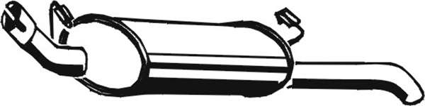 Глушитель выхлопных газов конечный