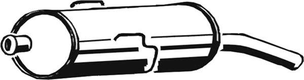 Глушитель выхлопных газов конечный