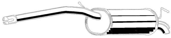 Глушитель выхлопных газов конечный