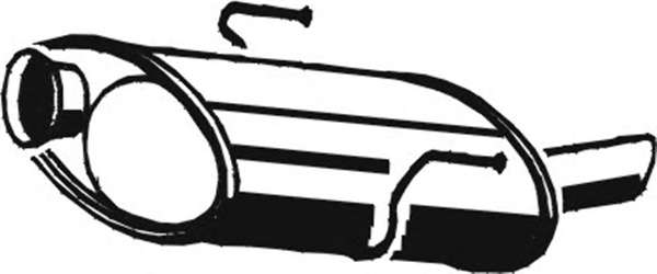 Глушитель выхлопных газов конечный