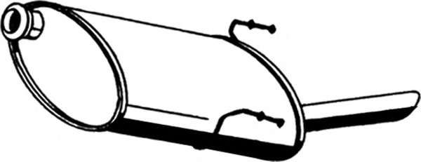 Глушитель выхлопных газов конечный