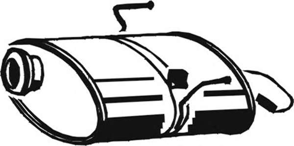 Глушитель выхлопных газов конечный