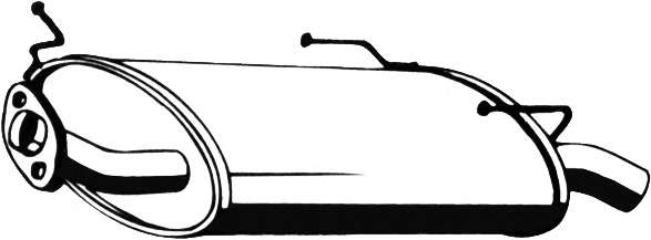 Глушитель выхлопных газов конечный