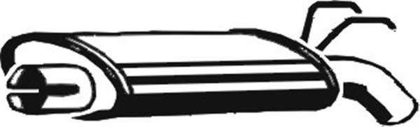 Глушитель выхлопных газов конечный