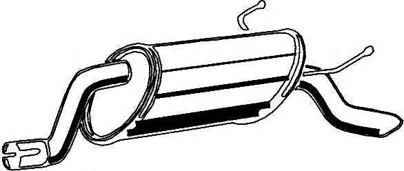 Глушитель выхлопных газов конечный