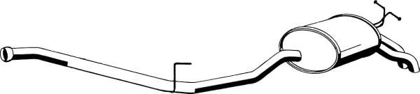 Глушитель выхлопных газов конечный