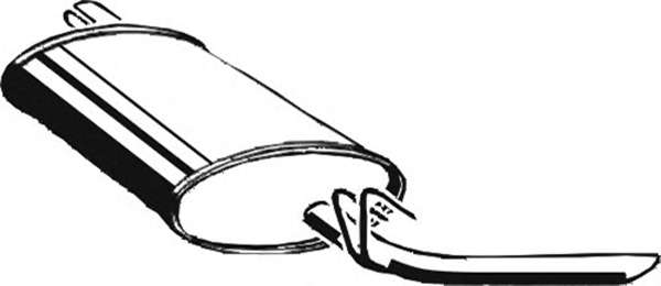 Глушитель выхлопных газов конечный