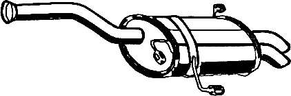 Глушитель выхлопных газов конечный