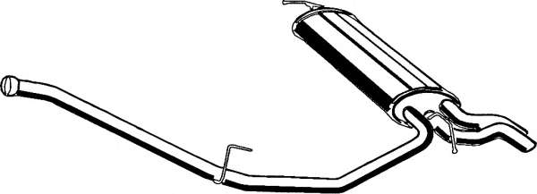 Глушитель выхлопных газов конечный