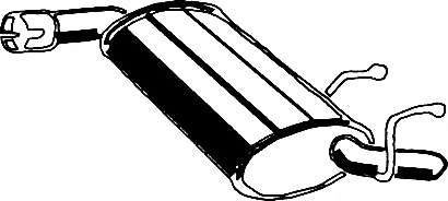 Глушитель выхлопных газов конечный