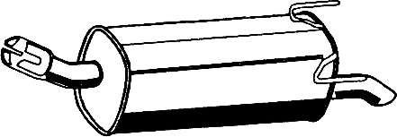 Глушитель выхлопных газов конечный