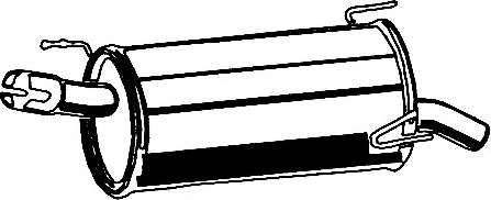 Глушитель выхлопных газов конечный