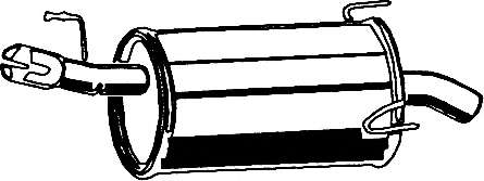 Глушитель выхлопных газов конечный