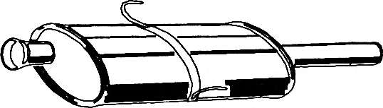 Средний глушитель выхлопных газов