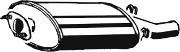 Глушитель выхлопных газов конечный