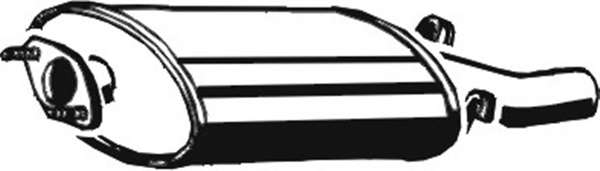 Глушитель выхлопных газов конечный