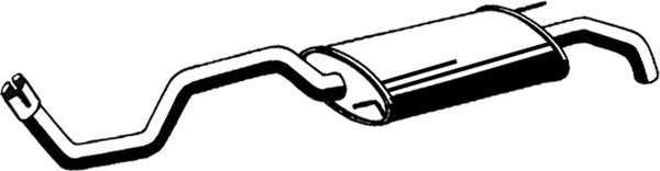 Глушитель выхлопных газов конечный