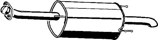 Глушитель выхлопных газов конечный