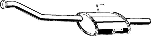 Средний глушитель выхлопных газов