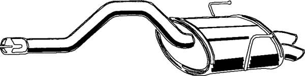 Глушитель выхлопных газов конечный