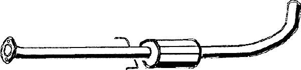 Средний глушитель выхлопных газов