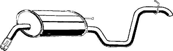 Глушитель выхлопных газов конечный