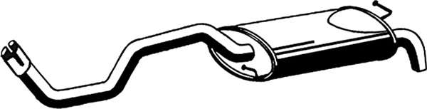 Глушитель выхлопных газов конечный