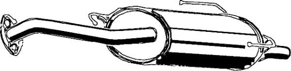 Глушитель выхлопных газов конечный