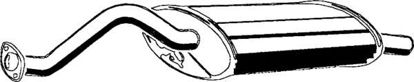 Глушитель выхлопных газов конечный