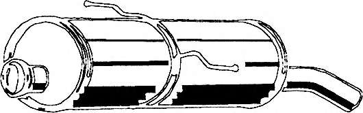 Глушитель выхлопных газов конечный