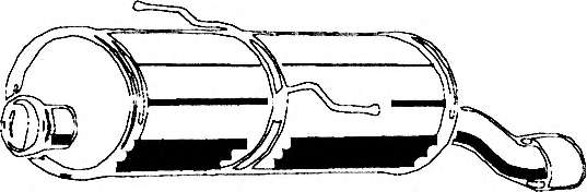 Глушитель выхлопных газов конечный
