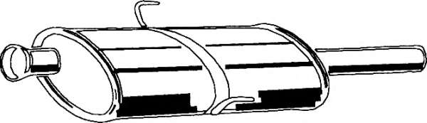 Средний глушитель выхлопных газов