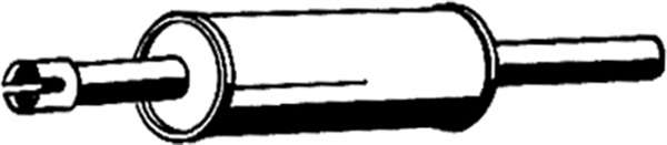 Средний глушитель выхлопных газов