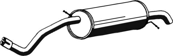 Глушитель выхлопных газов конечный