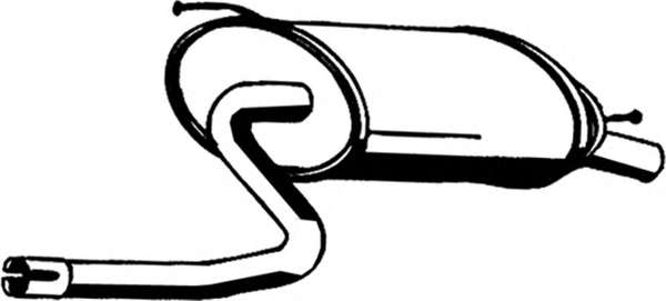 Глушитель выхлопных газов конечный