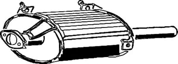 Глушитель выхлопных газов конечный