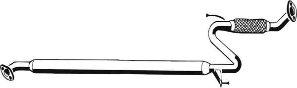 Средний глушитель выхлопных газов