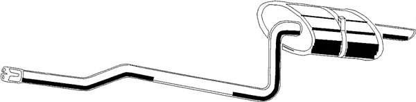 Глушитель выхлопных газов конечный