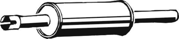 Средний глушитель выхлопных газов