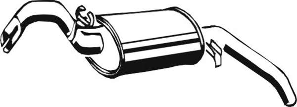 Глушитель выхлопных газов конечный