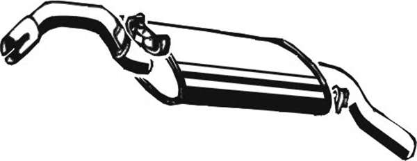 Глушитель выхлопных газов конечный